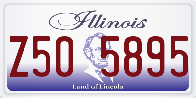 IL license plate Z505895