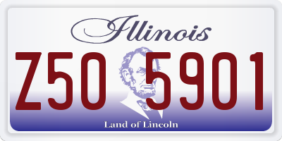 IL license plate Z505901