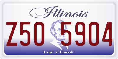IL license plate Z505904
