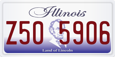 IL license plate Z505906