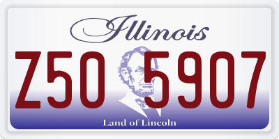 IL license plate Z505907