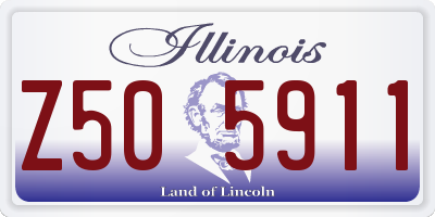 IL license plate Z505911