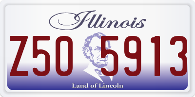 IL license plate Z505913