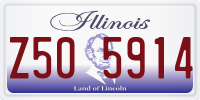 IL license plate Z505914