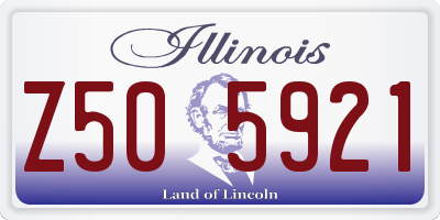 IL license plate Z505921
