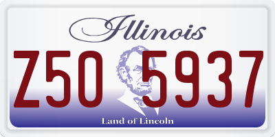 IL license plate Z505937