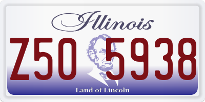 IL license plate Z505938