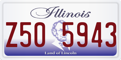 IL license plate Z505943