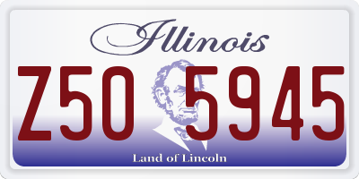 IL license plate Z505945