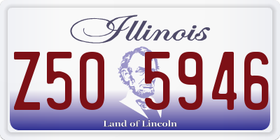 IL license plate Z505946
