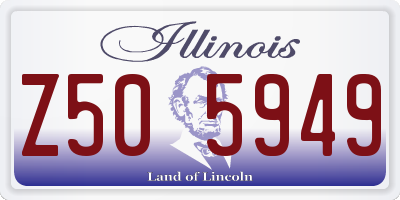 IL license plate Z505949