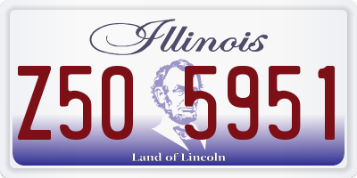IL license plate Z505951