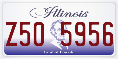 IL license plate Z505956