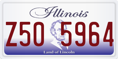 IL license plate Z505964