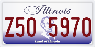 IL license plate Z505970