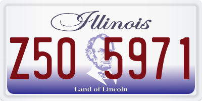 IL license plate Z505971