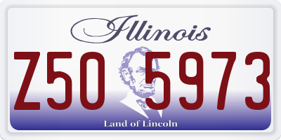 IL license plate Z505973