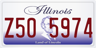 IL license plate Z505974