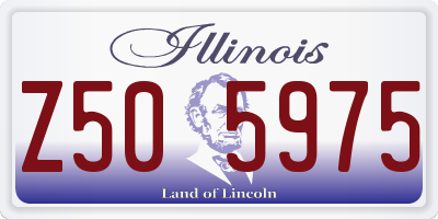 IL license plate Z505975