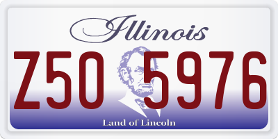 IL license plate Z505976