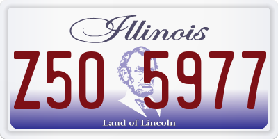 IL license plate Z505977