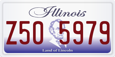 IL license plate Z505979