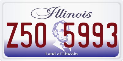 IL license plate Z505993