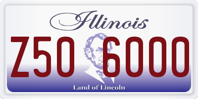 IL license plate Z506000
