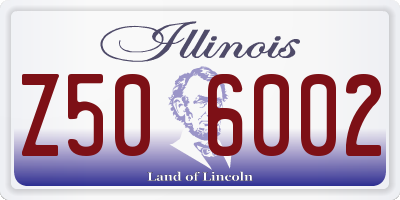 IL license plate Z506002