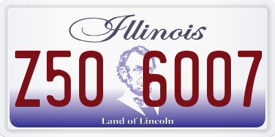 IL license plate Z506007