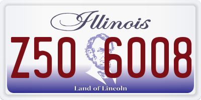 IL license plate Z506008