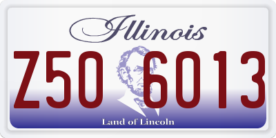 IL license plate Z506013