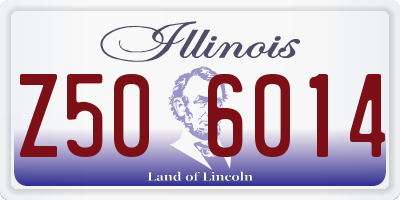 IL license plate Z506014