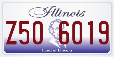 IL license plate Z506019