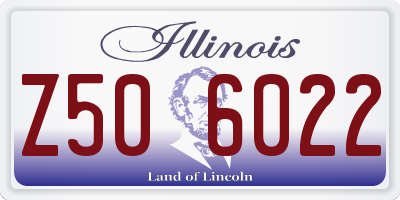 IL license plate Z506022