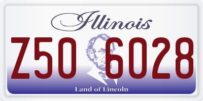 IL license plate Z506028