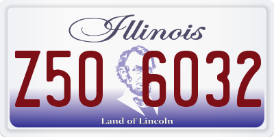 IL license plate Z506032