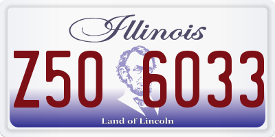 IL license plate Z506033