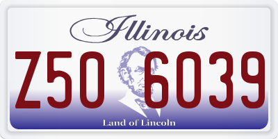IL license plate Z506039