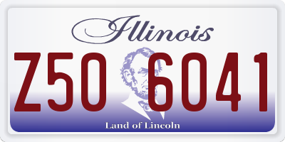 IL license plate Z506041