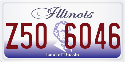 IL license plate Z506046