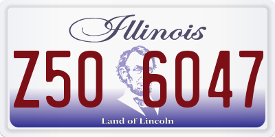 IL license plate Z506047