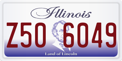IL license plate Z506049