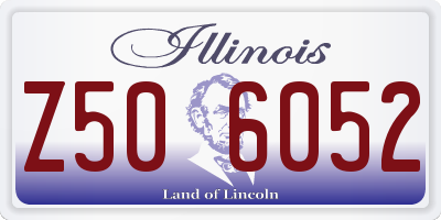 IL license plate Z506052