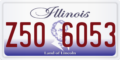 IL license plate Z506053