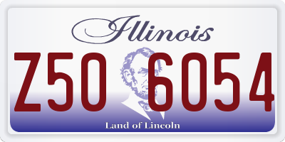 IL license plate Z506054