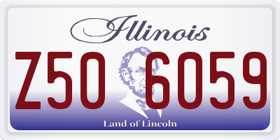 IL license plate Z506059