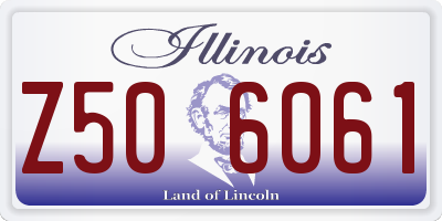 IL license plate Z506061