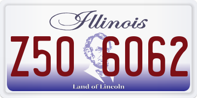 IL license plate Z506062