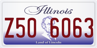 IL license plate Z506063